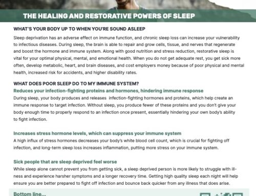 Monthly Wellbeing Topic: The Healing and Restorative Powers of Sleep